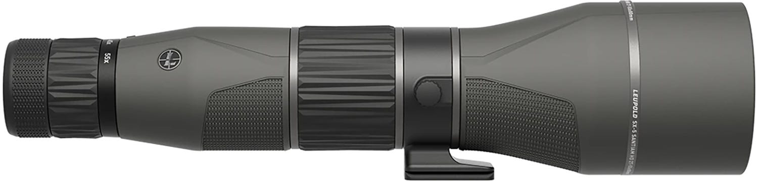 Leupold SX-5 Santiam HD Gray / Black Straight 27-55x80mm Spotting Scope - Leupold