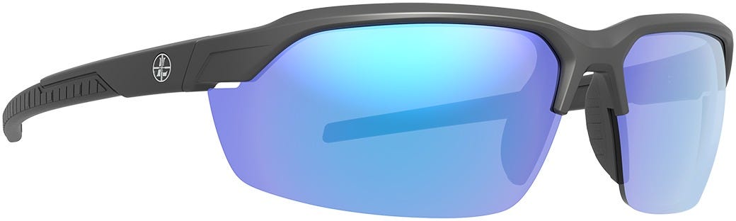 Leupold Tracer Matte Black Blue Mirror Lens Sunglasses - Leupold