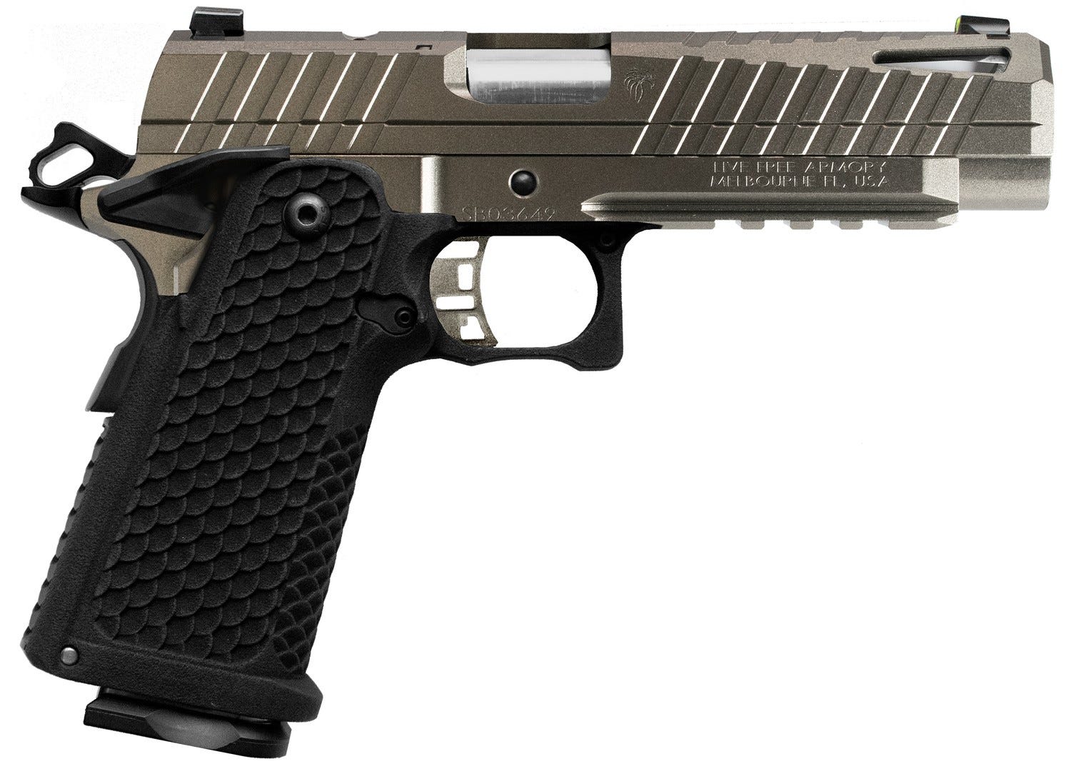 live free armory apollo 11 silver 9mm 5 barrel 17-rounds or