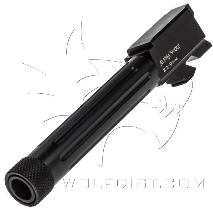 Lone Wolf AlphaWolf Barrel for Glock 23/32 Conversion to 9mm Threaded 1/2x28