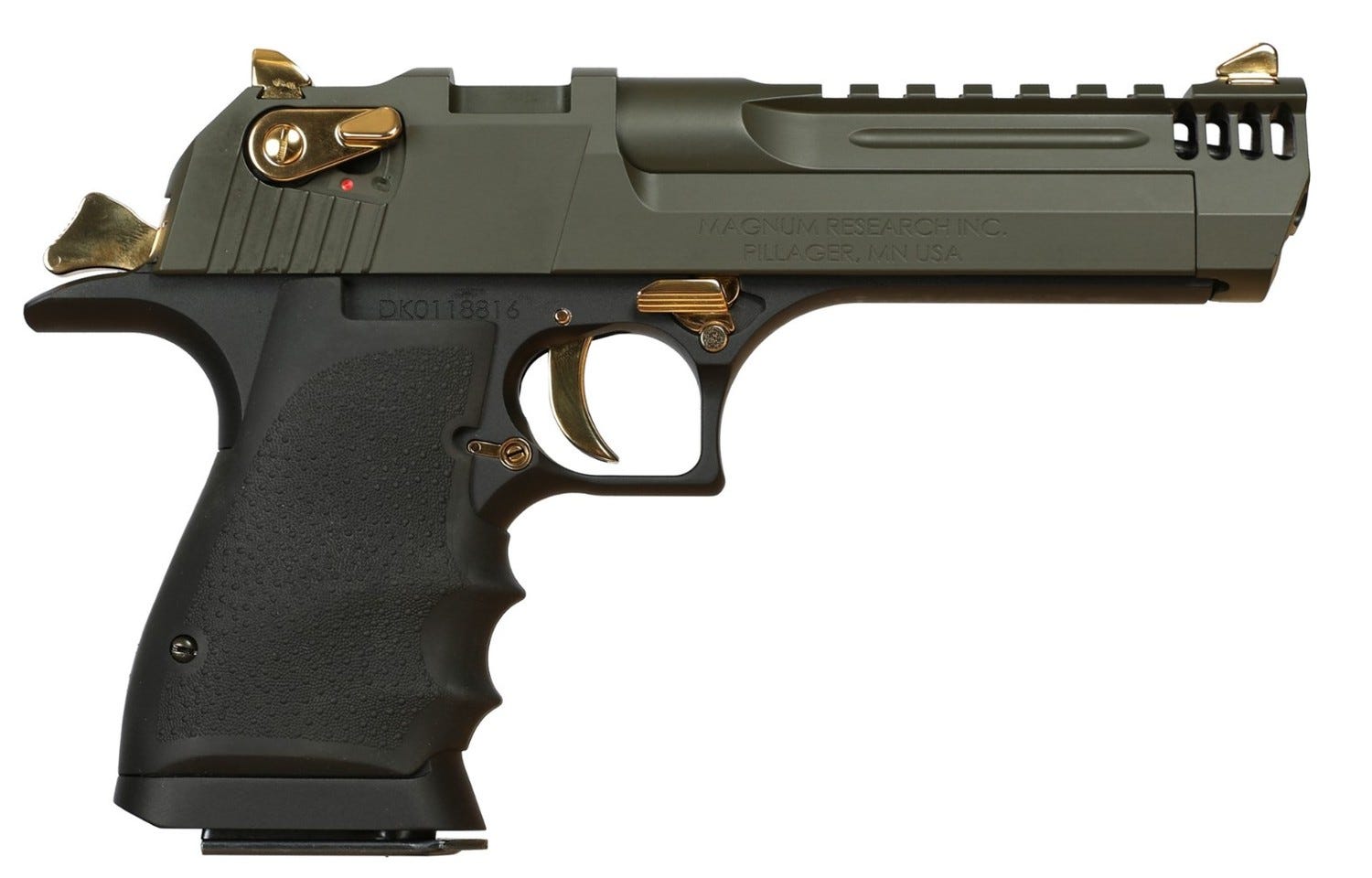Magnum Research Desert Eagle L5 Black / Green .44 Mag 5 Barrel 8-Rounds - Magnum Research