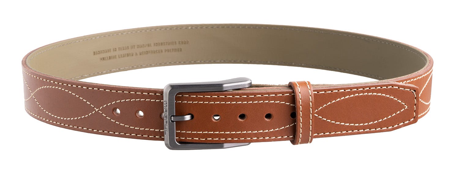 Magpul Tejas El Pistolero Light Brown 1.5 Wide 46 Bull Hide Belt - Magpul