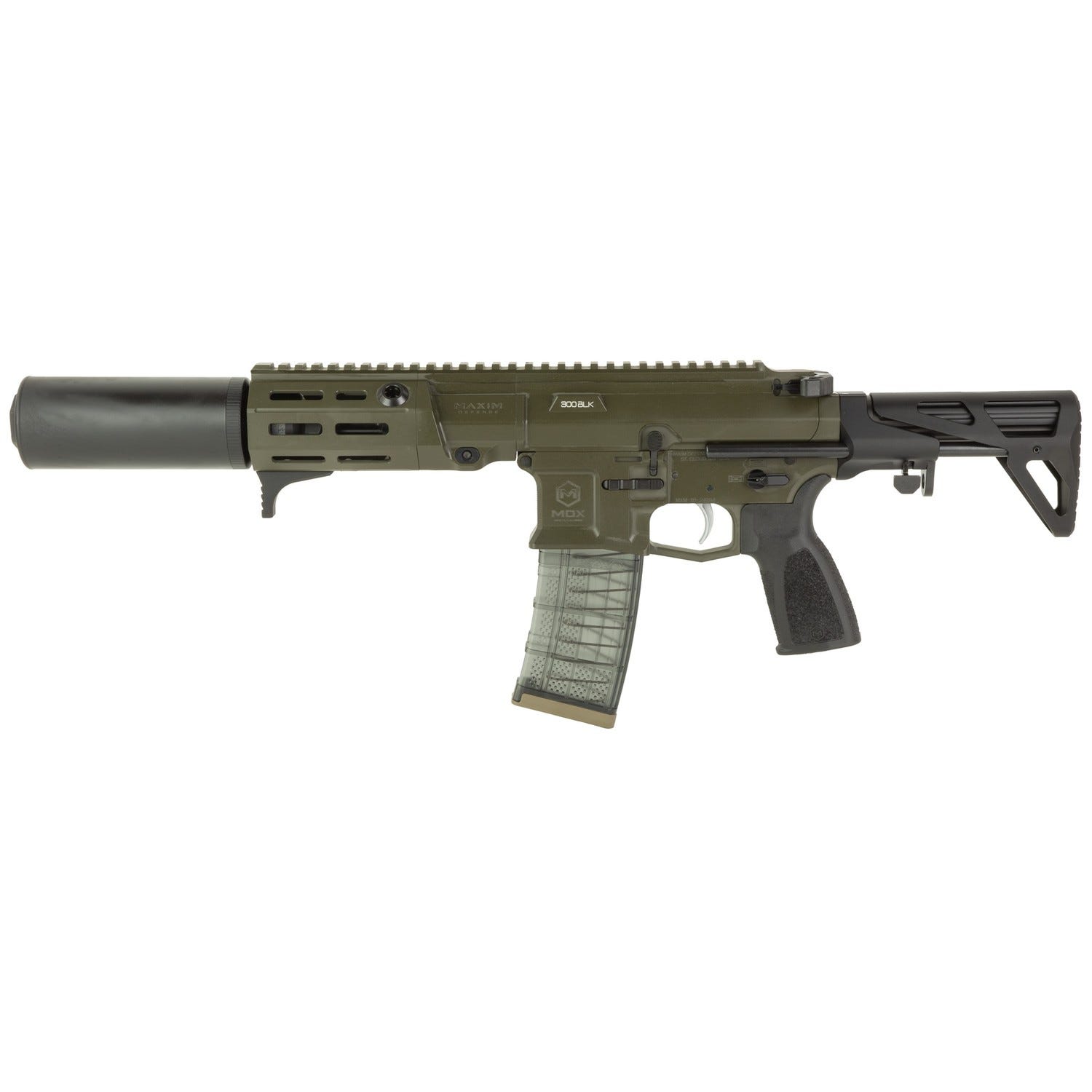 Maxim Defense Industries PDX-SD SBR OD Green .300 AAC Blackout 5.5 Threaded Barrel 20-Rounds w/ DSX Suppressor - Maxim Defense