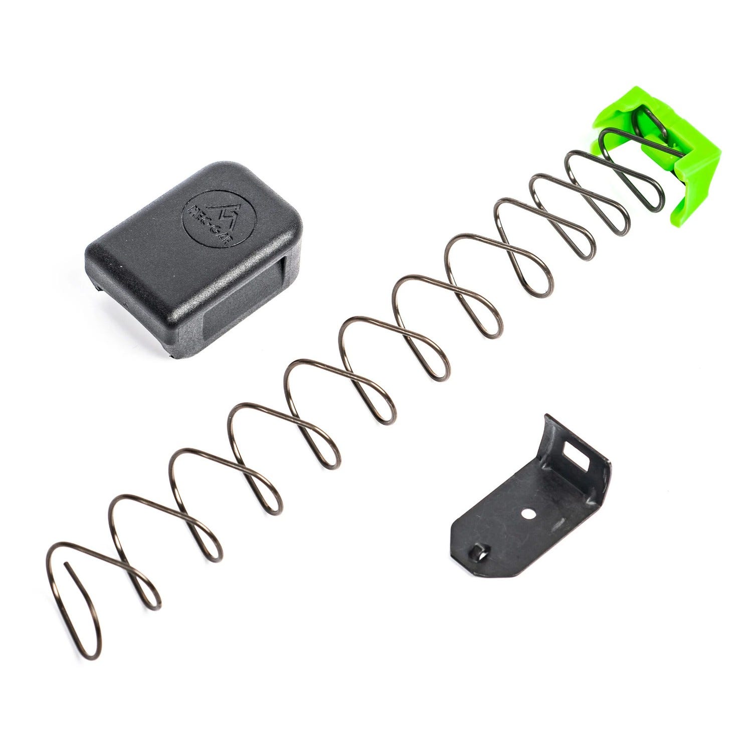 Mec-Gar Floorplate Plus-2 Adapter Set Black / Green for Glock 9mm Full Size