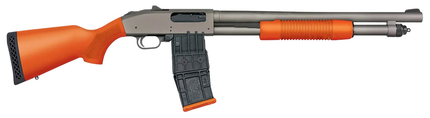 Mossberg 590M  Orange / Grey 12 GA-2.75 18.5 Barrel 10-Rounds - Mossberg