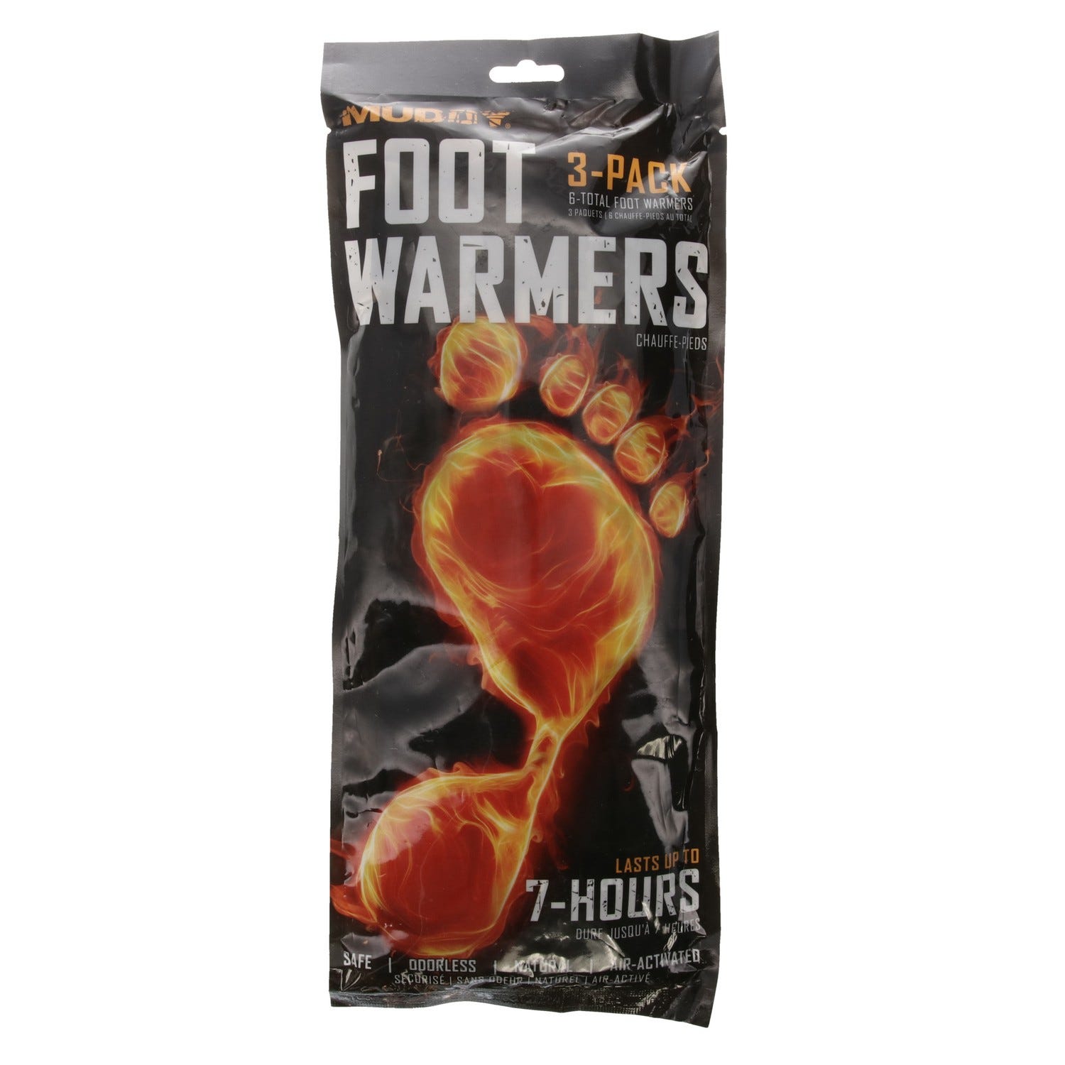 Muddy Disposable Foot Warmers Orange / Black 3-Pack - Muddy Outdoors