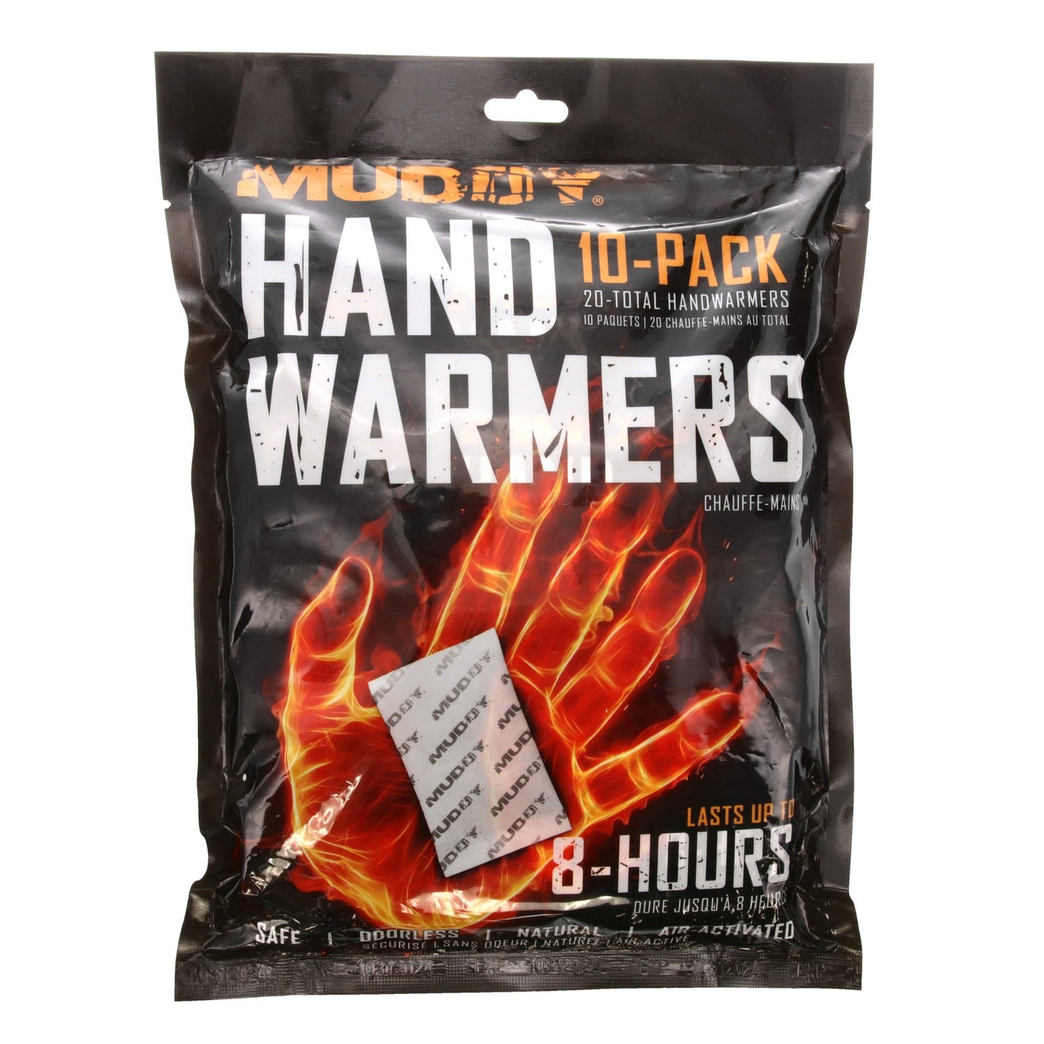 Muddy Disposable Hand Warmer Orange / Black 10-Pack