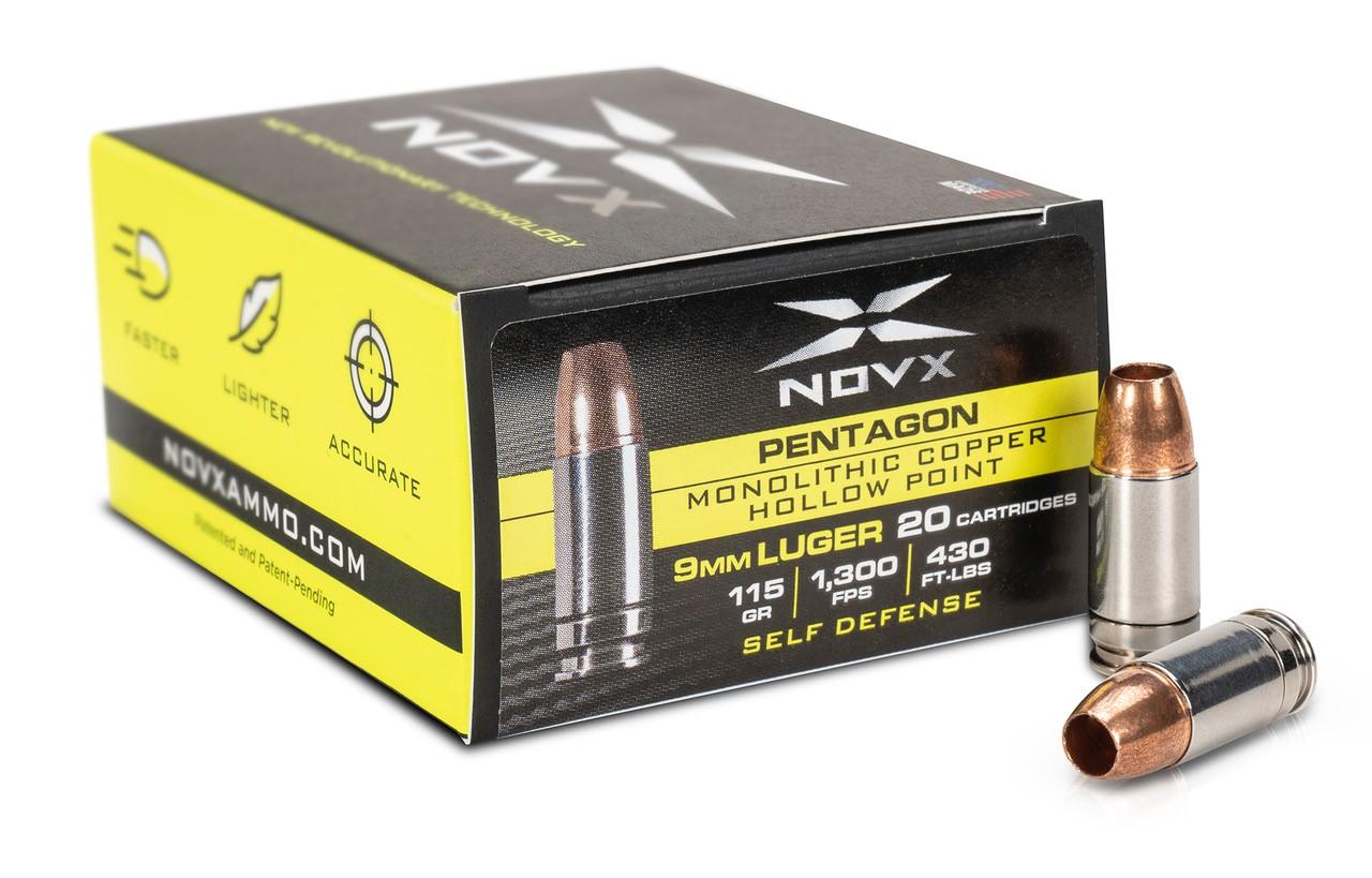 X Pentagon Stainless 9mm 115-Grain 20-Rounds MCHP Ammo