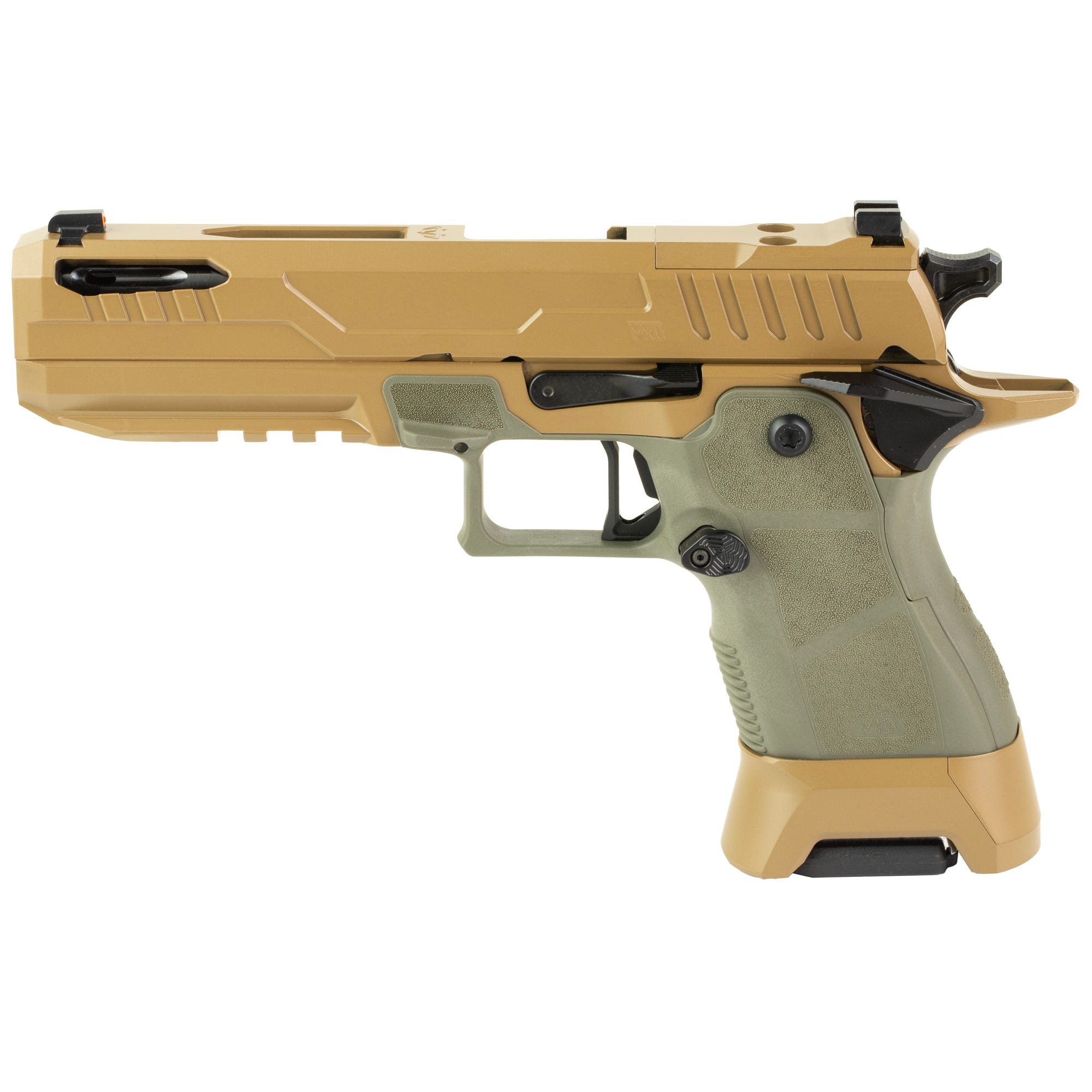 oa defense 2311 pro desert tan 9mm 5 barrel 21-rounds sage grips
