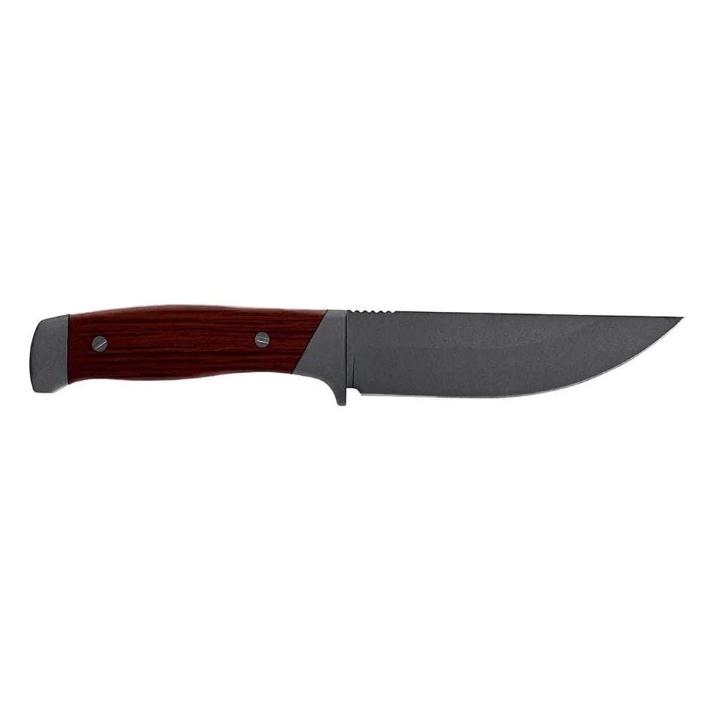 Old Timer Old Timer Frontier Brown Fixed Blade Knife 5 Drop Point 7Cr17 Blade with Sheath - $32.39 at GrabAGun