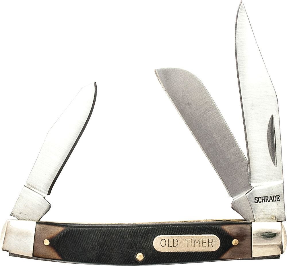 Old Timer Old Timer Middleman Brown 7.4 Folder 3-Blade - $20.69 at GrabAGun