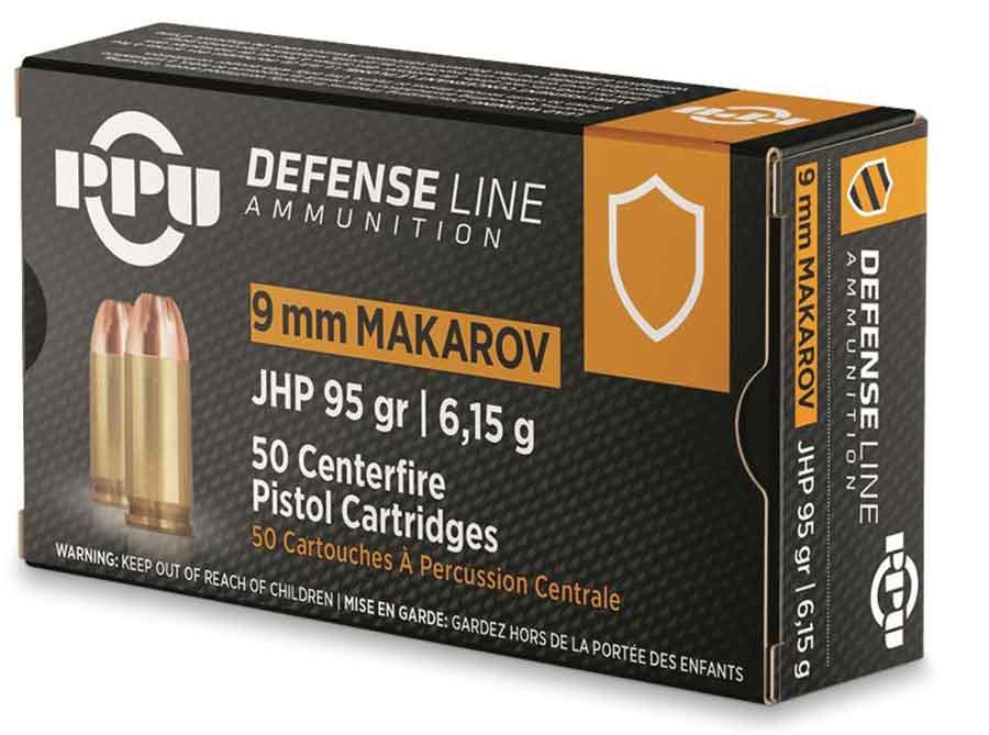 Prvi Partizan PPU Brass 9x18 Makarov 95 Grain 50-Rounds JHP PD