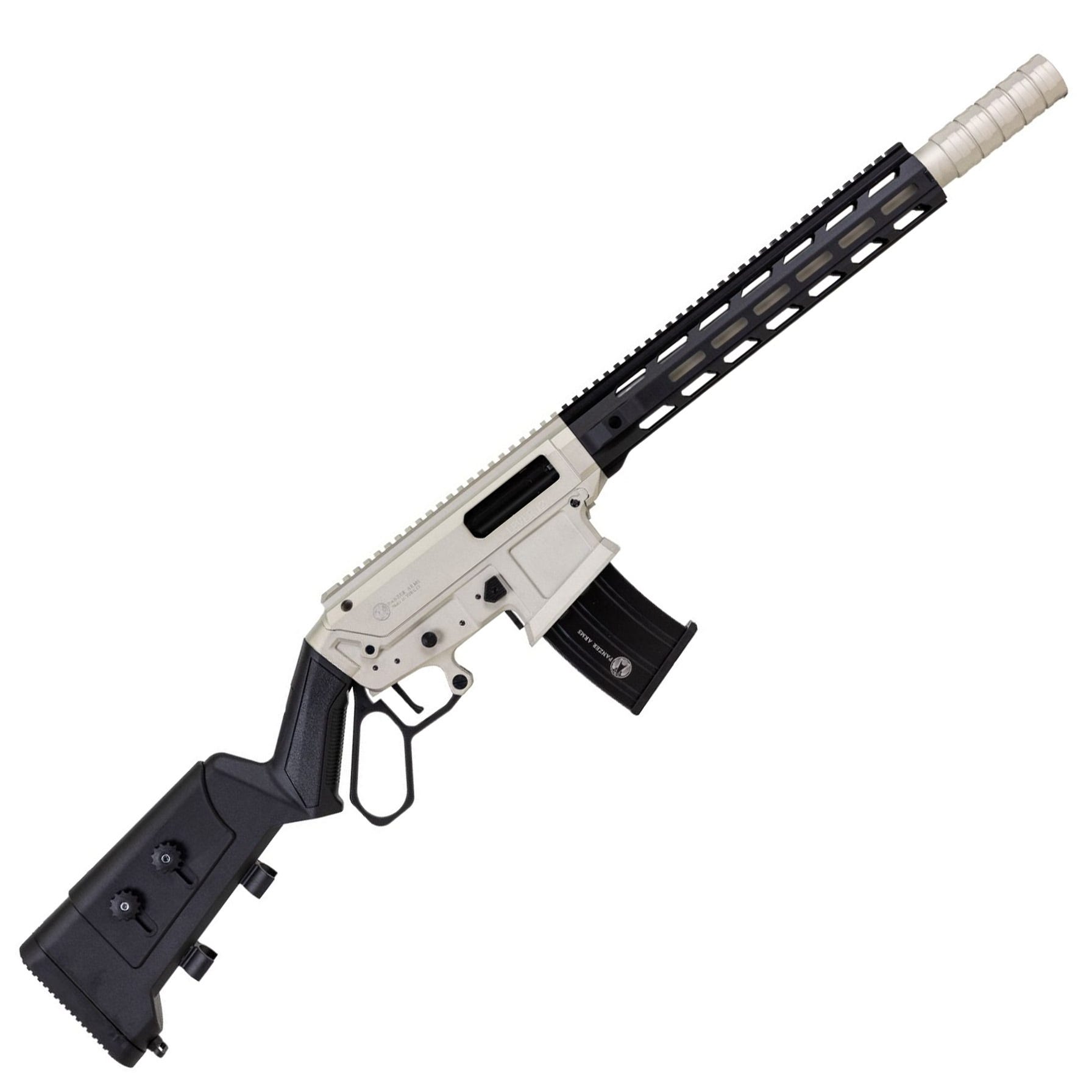 panzer arms lever12 tactical nickel / black 12 ga-3 18.5 barrel 5-rounds