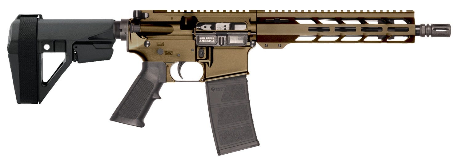 Patriot Ordnance Factory P-15 Burnt Bronze 5.56 10.5 Threaded Barrel 30-Rounds - Patriot Ordnance Factory