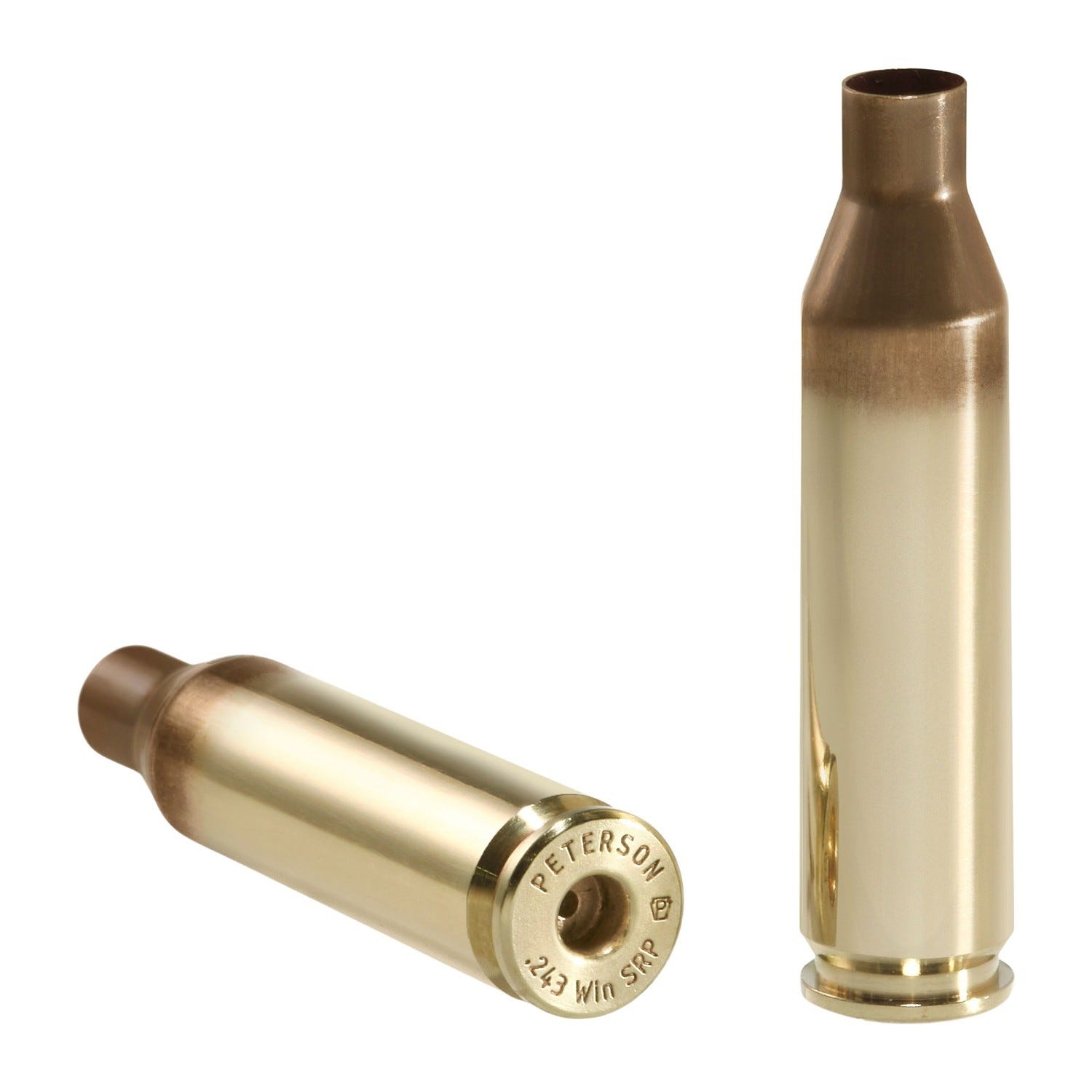 Peterson Cartridge Unprimed Rifle Brass .243 Win SRP 50-Count - Peterson Cartridge