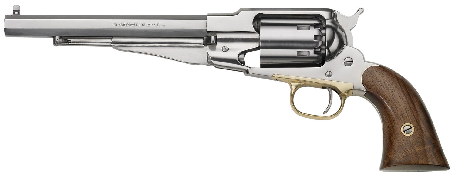Pietta Pietta 1858 Remington Army Stainless .44 Caliber 8 Barrel 6-Rounds - $499.99 at GrabAGun