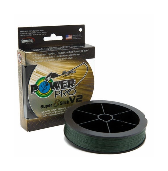 Power Pro Super Slick V2 Braided Line Moss Green 20LB 3000-Yards - Power Pro