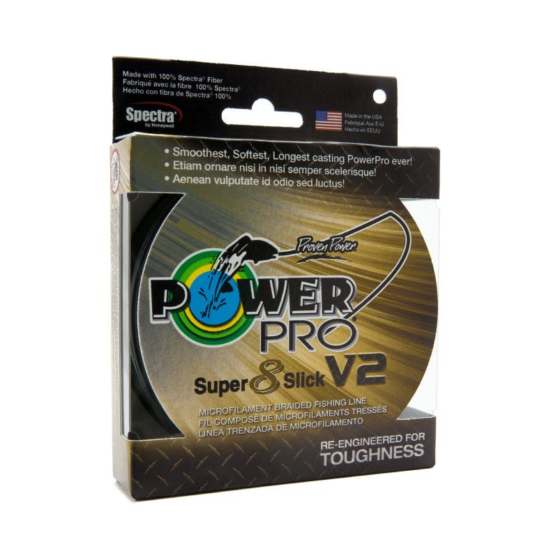Power Pro Super Slick V2 50lb 3000yd Onyx - Power Pro