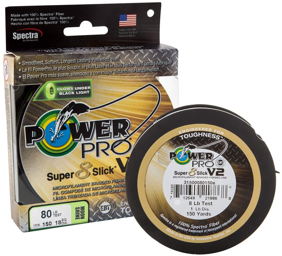 Power Pro Super8Slick V2 80 LB X 1500 YD - Power Pro