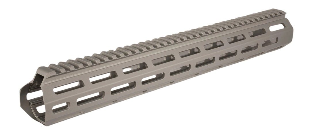 Q Honey Badger Handguard Gray 15 M-LOK AR Handguard - Q