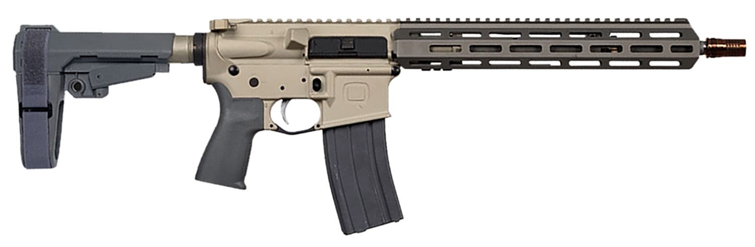Q Sugar Weasel Flat Dark Earth 5.56 13 Barrel 30-Rounds w/ SBA3 Brace