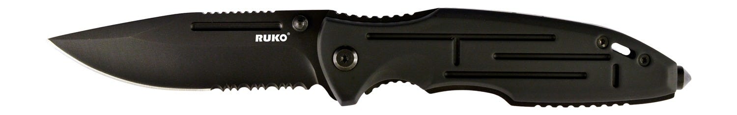 Ruko Knives Ruko Knives Shark Partially Serrated 420 Stainless Blade - $31.00 at GrabAGun