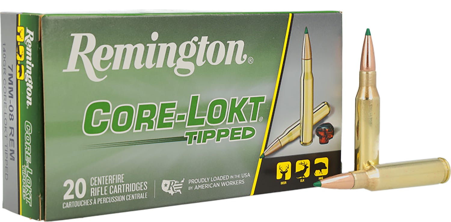 Remington Core-Lokt Tipped 7mm-08 Rem 140 Grain 20-Rounds CLT