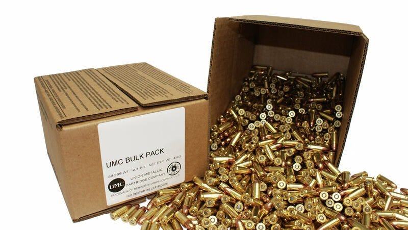 ington UMC Brass .45 ACP 230-Grain 500-Rounds FMJ Bulk Ammo