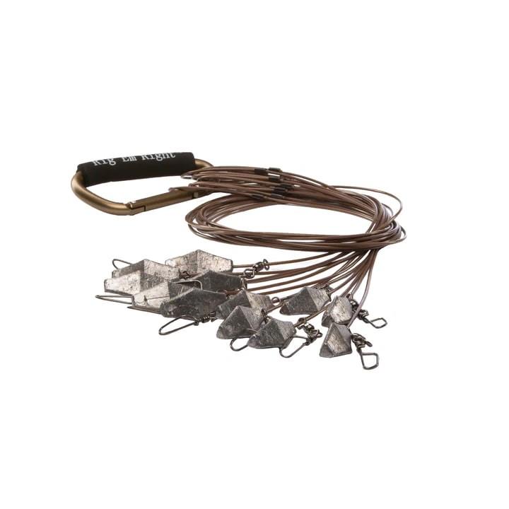 Rig Em Right Xtreme Coated Cable Decoy Anchors 36 3oz 12-Pack