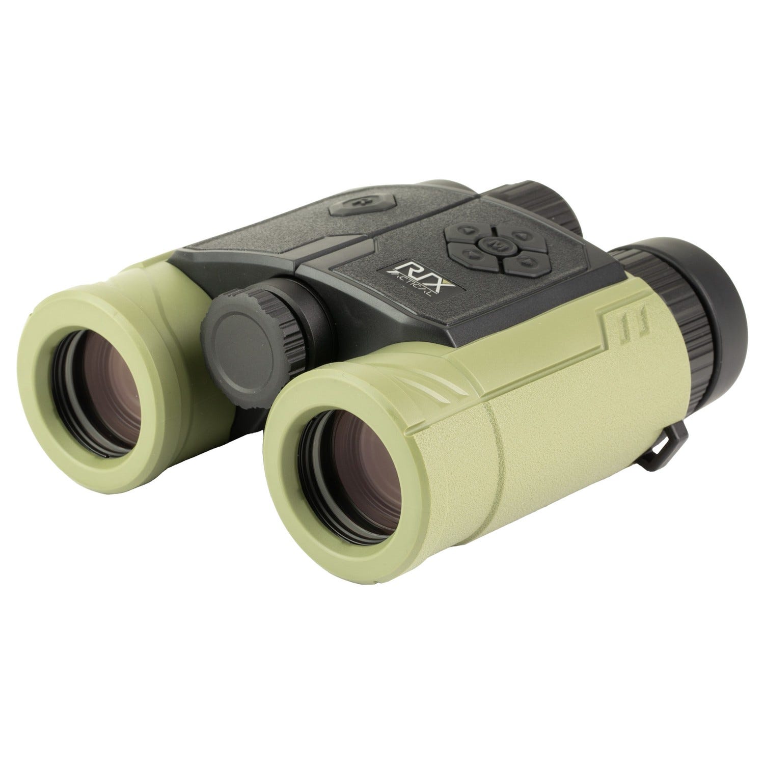 Rix Optics Tactical MK-R3000 8x32mm Laser Rangefinding Binocular Digital Crosshair Reticle Black / Green - Rix Optics