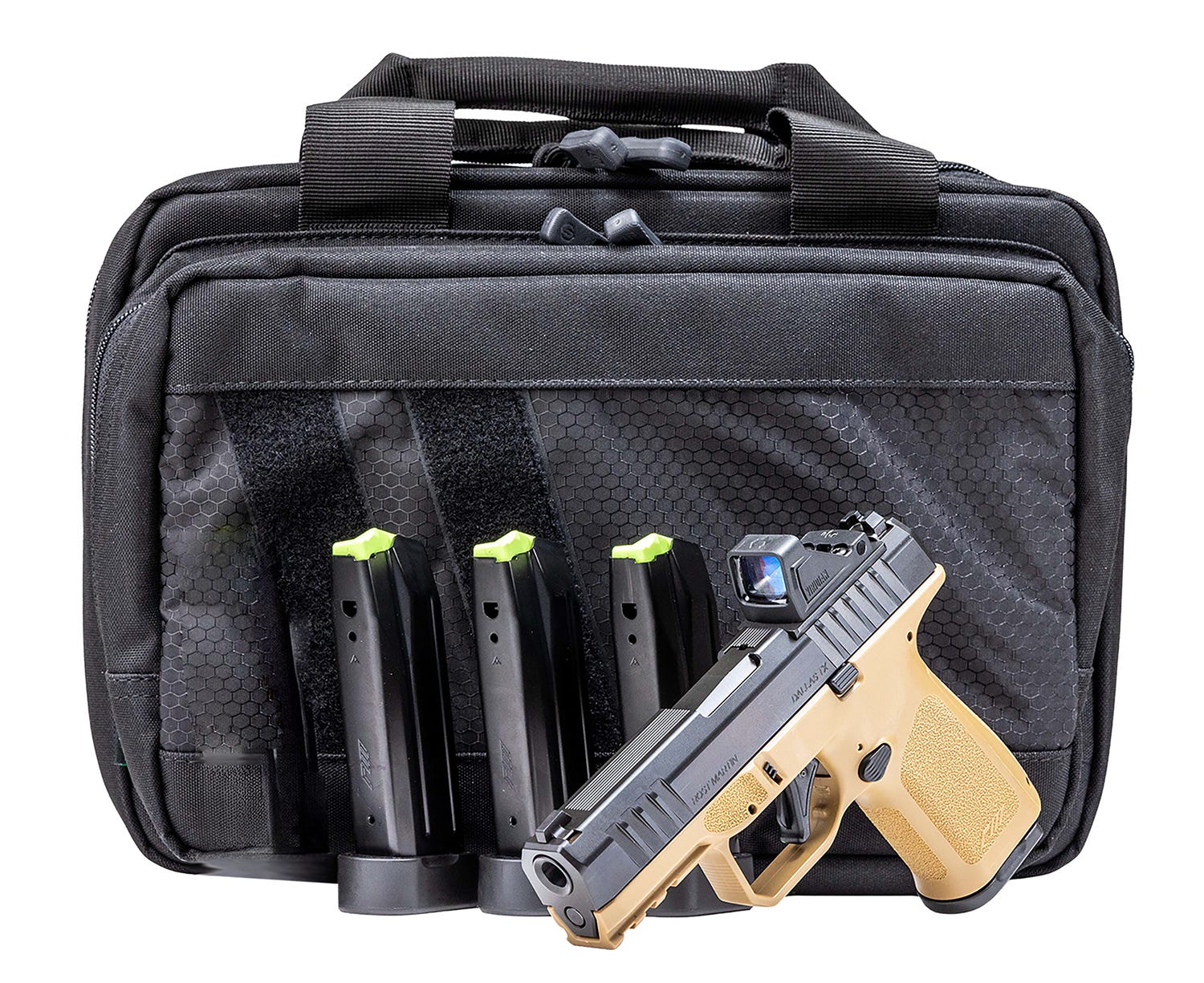 Rost Martin RM1C Bundle FDE 9mm 4 Barrel 17-Rounds w/ Viridian RFX11  4 Mags