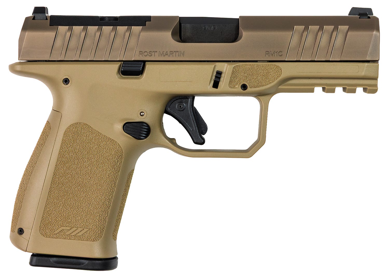 Rost Martin RM1C Flat Dark Earth / Black 9mm 4 Barrel 10-Rounds OR w/ Viridian RFX11 - Rost Martin