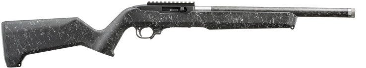 Ruger 10/22 Carbon Fiber Black / White Speckle .22 LR 16.1  Threaded Barrel 10-Rounds