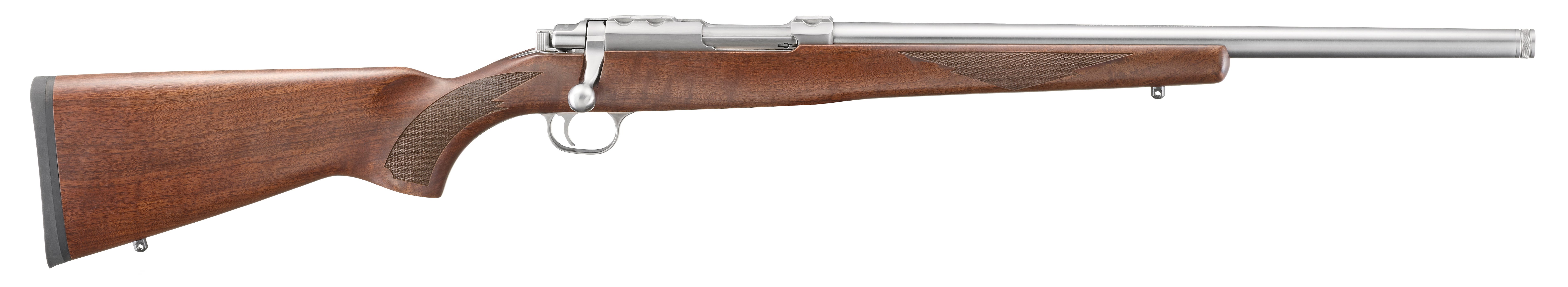 ruger k77/17vh stainless / walnut .17 wsm 18.5 barrel 6-rounds