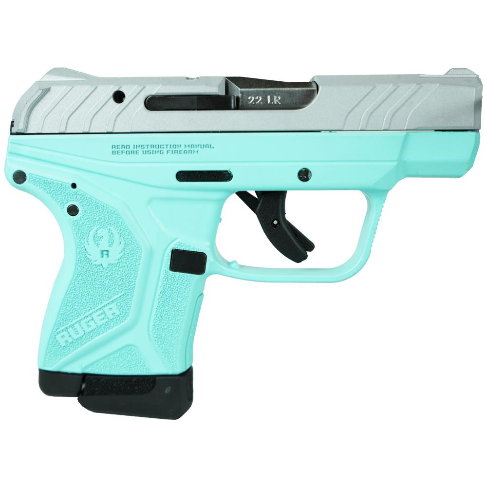 Ruger LCP II Crushed Silver / Robin s Egg Blue .22 LR 2.75 Barrel 10-Rounds