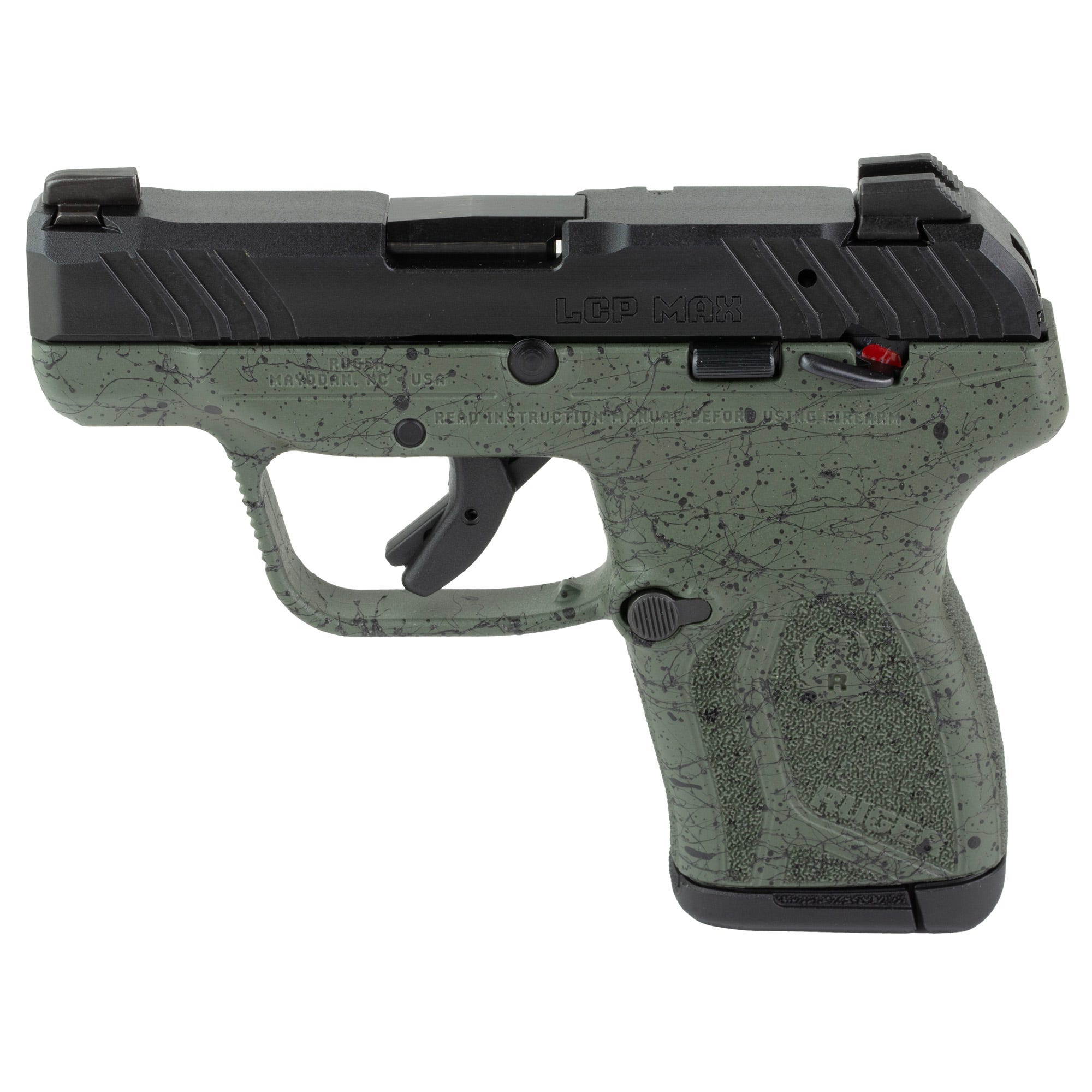 Ruger LCP MAX Green / Black Speckle .380 ACP 2.8 Barrel 10-Rounds - Ruger