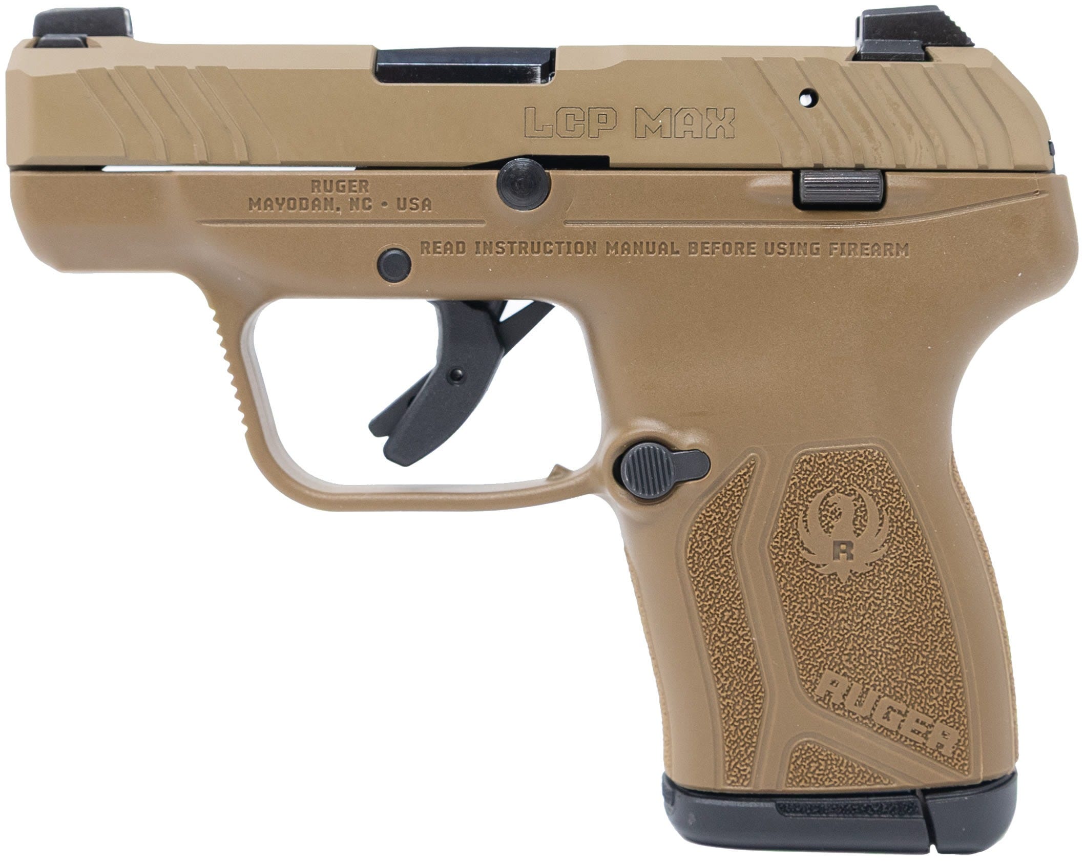 ruger lcp max two-tone fde .380 acp 2.8 barrel 10-rounds