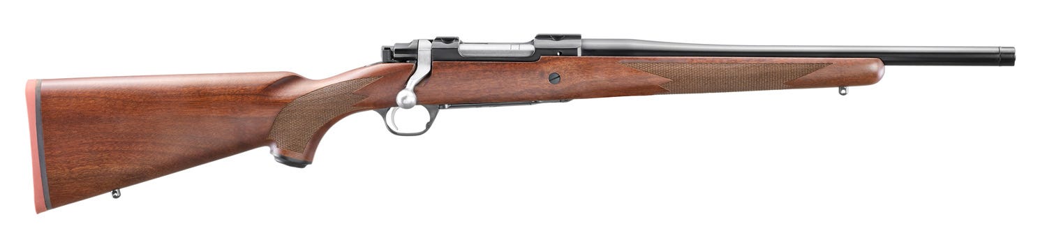 ruger m77 hawkeye hunter walnut / blued .243 win 16.6 barrel 4-rounds
