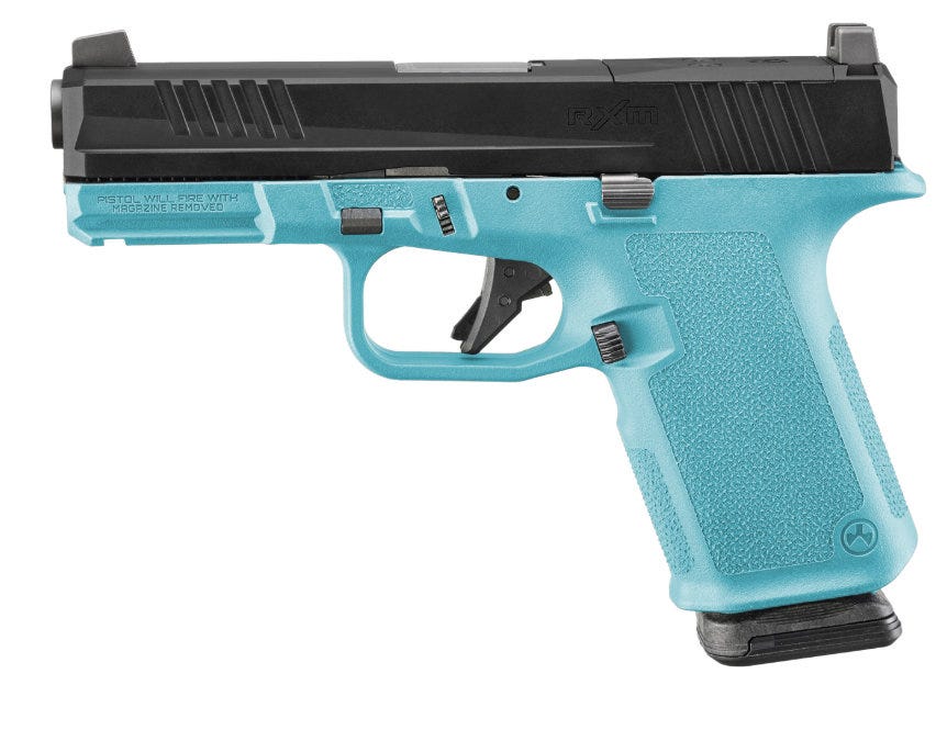Ruger RXM Robin s Egg Blue 9mm 4 Barrel 15-Rounds Optic Ready