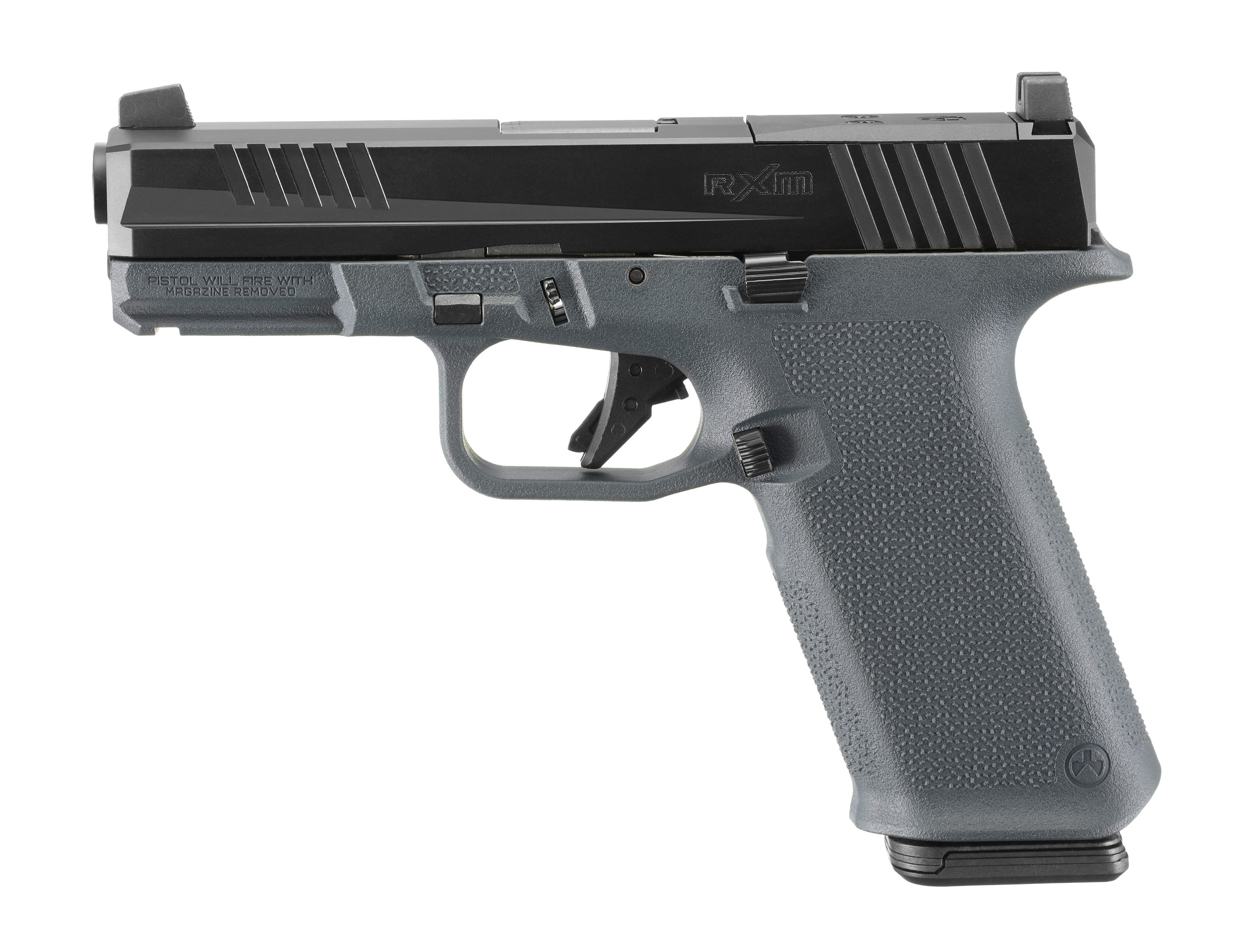 ruger rxm black / stealth gray 9mm 4 barrel 17-rounds optics ready