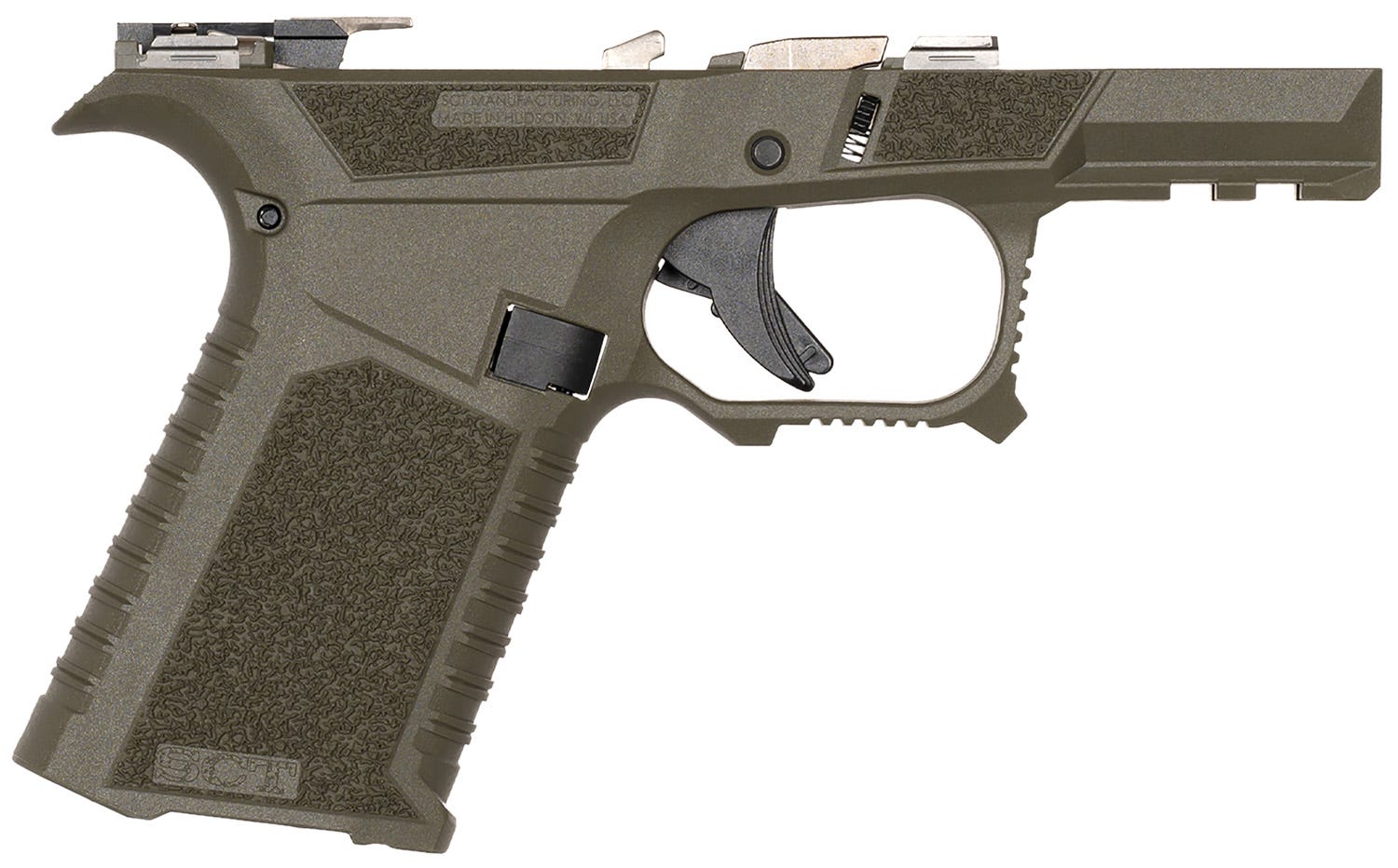 SCT Manufacturing Sub Compact Complete Frame OD Green 9mm for Glock 43X/48