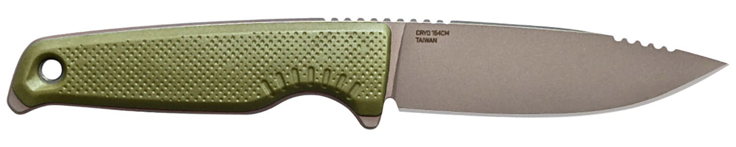 SOG Specialty Knives Altair FX Green Field 3.4 Fixed Plain Edge Satin TiCN CPM 154 SS Blade