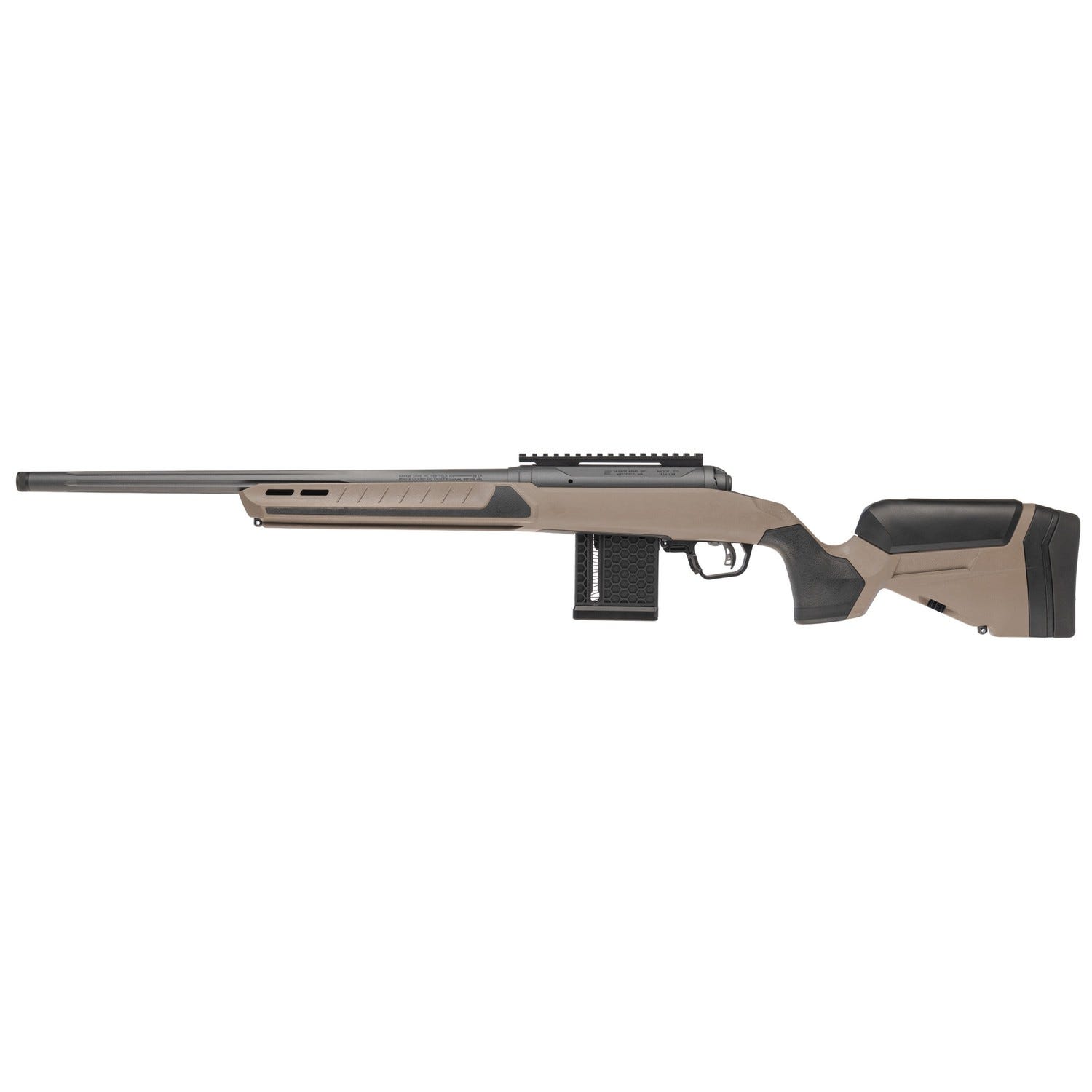 Savage 110 RF Core Tactical Coyote Tan .22 LR 20 Threaded Barrel 10-Rounds
