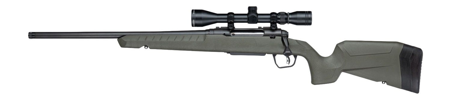 Savage Axis 2 XP OD Green 5.56 20 Threaded Barrel 4-Rounds LH w/ 3-9x40 Scope