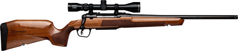 Savage Axis 2 XP Wood 6.5 Creedmoor 20 Threaded Barrel 4-Rounds w/ 3-9x40 Scope - Savage