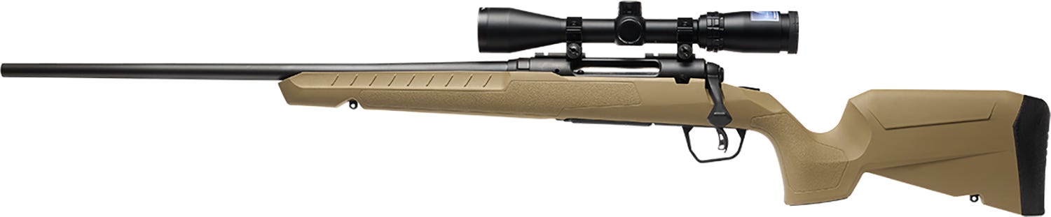Savage Arms Axis 2 XP Compact Flat Dark Earth .223 Rem 22 Barrel 4-Rounds LH w/ 3-9x40 Scope - Savage