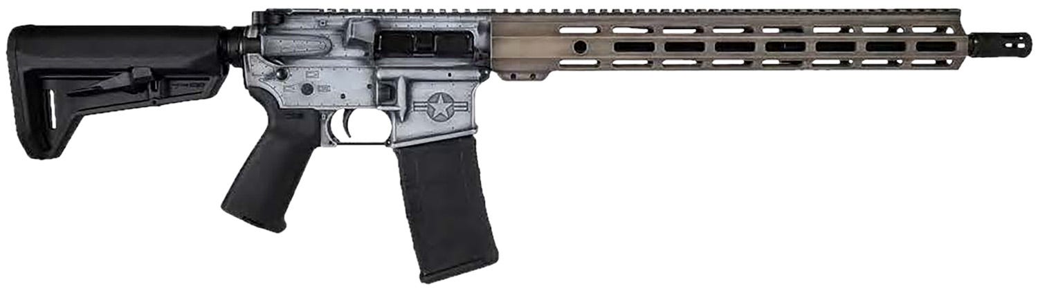 Shark Coast Tactical A-10 Warthog Distressed Gray / Tan 5.56 16 Threaded Barrel 30-Rounds - Shark Coast Tactical