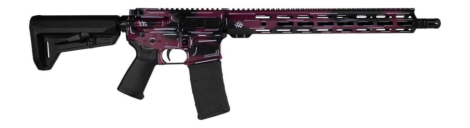 Shark Coast Tactical Anime-15 Black Cherry 5.56 16 Threaded Barrel 30-Rounds - Shark Coast Tactical