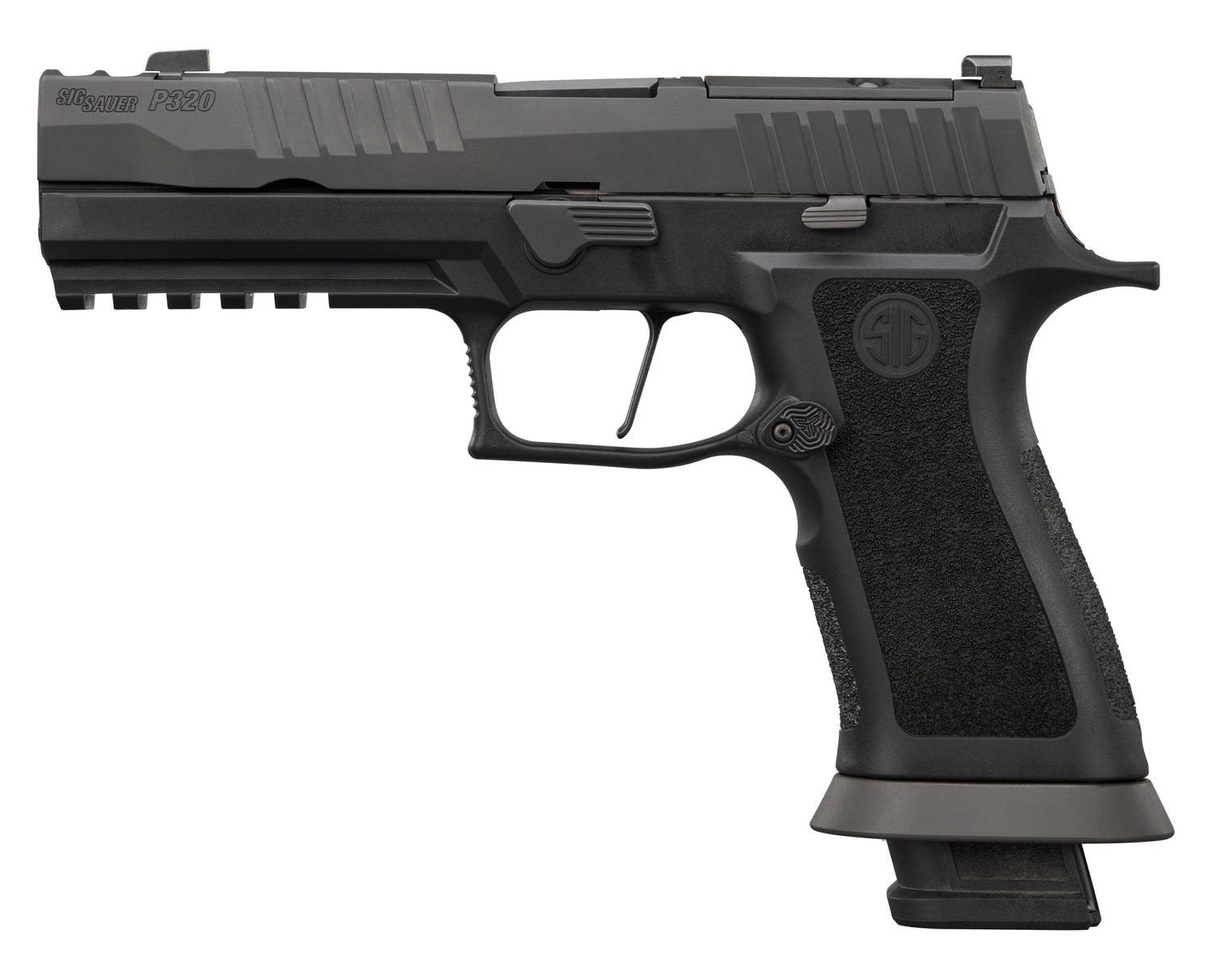 P320 M.O.D. 9mm Luger Semi-Auto Handgun - P320 M.O.D. 9mm Luger 3.9'''' Compensated Bbl (3)21rd Mags Blk