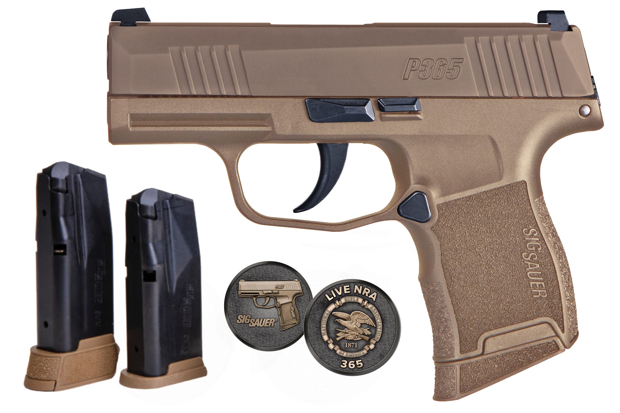 Sig Sauer P365 NRA Coyote Tan 9mm 3.1 Barrel 10-Rounds image